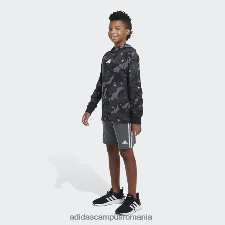 adidas campus romania ls hood tee aop camo negru adidas copii negru J266N225038