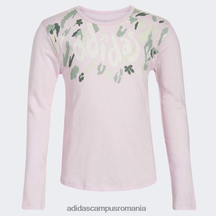 adidas campus romania mânecă lungă decolteu 22 tee roz copii roz J266N225423