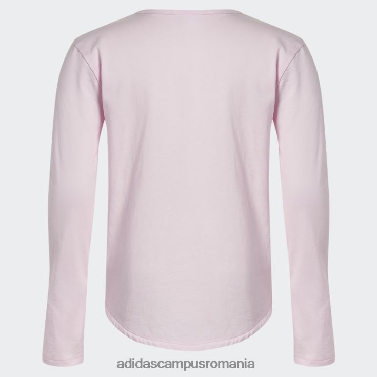 adidas campus romania mânecă lungă decolteu 22 tee roz copii roz J266N225423