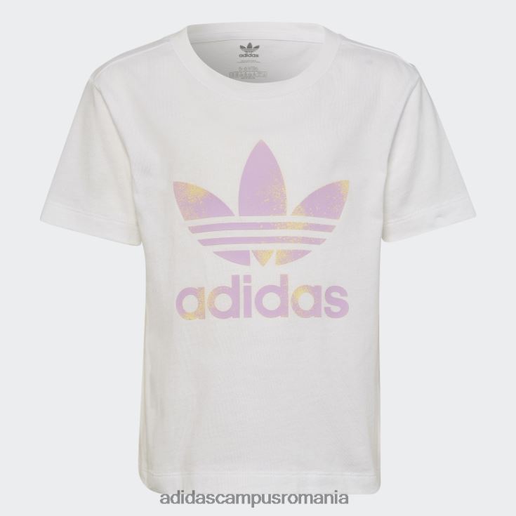 adidas campus romania pantaloni scurți cu logo grafic și set de tricou adidas alb copii alb J266N225440