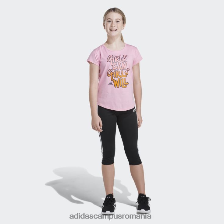 adidas campus romania scoop tee roz deschis copii roz deschis J266N225382