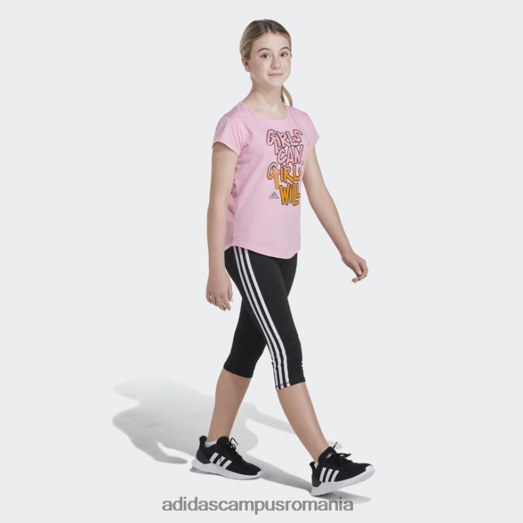 adidas campus romania scoop tee roz deschis copii roz deschis J266N225382