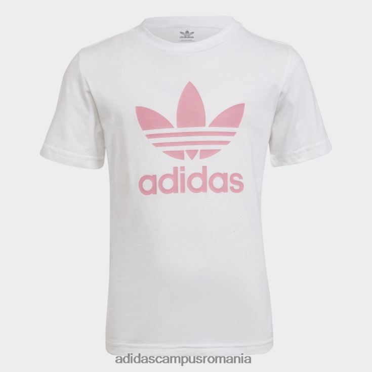 adidas campus romania set pantaloni scurți și tricou adicolor alb copii alb/roz J266N224998