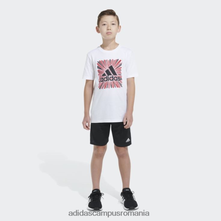 adidas campus romania ss optimist sport tricou alb copii alb J266N225063