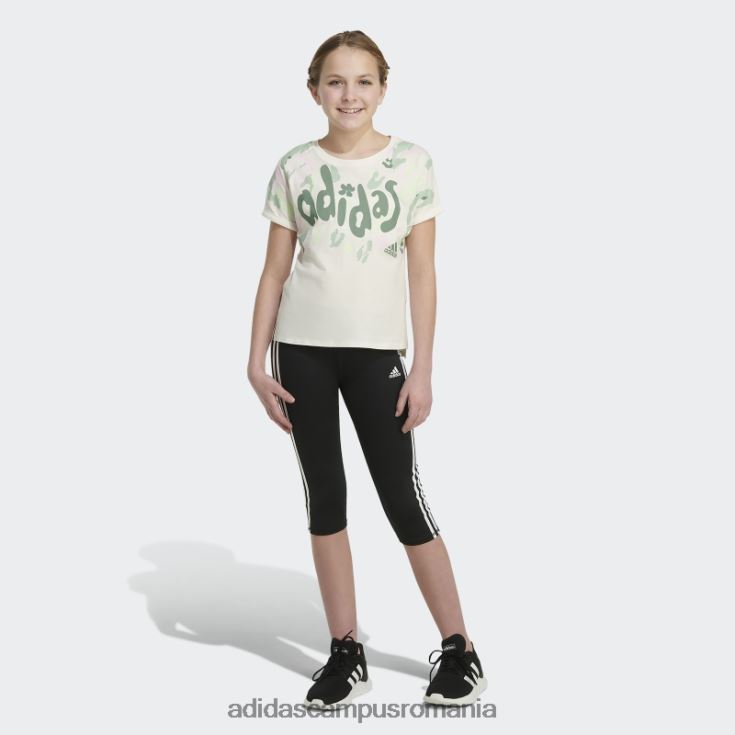 adidas campus romania talie albă dolman 22 tee copii alb J266N225438