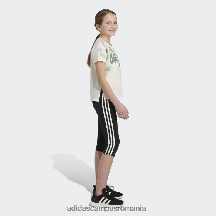 adidas campus romania talie albă dolman 22 tee copii alb J266N225438