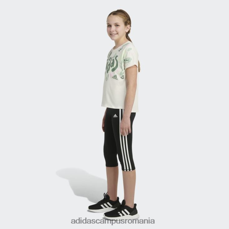 adidas campus romania talie albă dolman 22 tee copii alb J266N225438