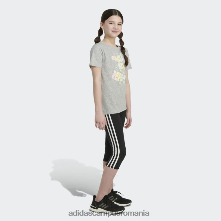 adidas campus romania tricou adidas cu mânecă scurtă cu aerisire gri mediu copii gri mediu J266N225407