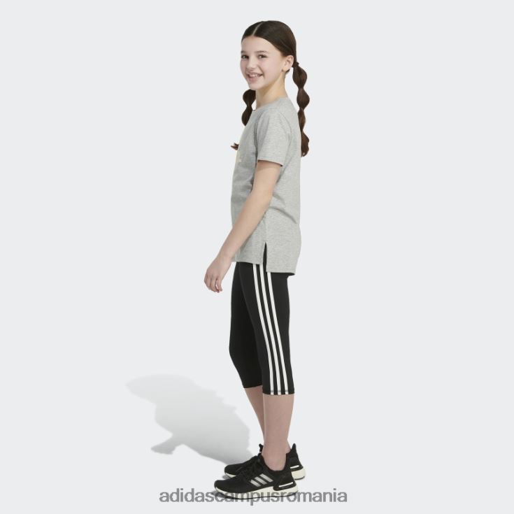 adidas campus romania tricou adidas cu mânecă scurtă cu aerisire gri mediu copii gri mediu J266N225407