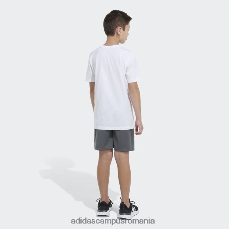 adidas campus romania tricou alb cu logo ss camo copii alb J266N225025