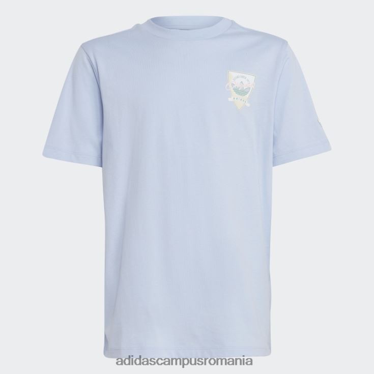 adidas campus romania tricou boyfriend albastru cu imprimeu grafic adidas copii zori albastre J266N225065