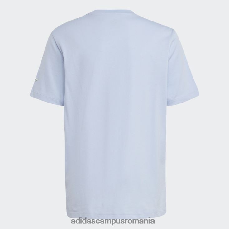 adidas campus romania tricou boyfriend albastru cu imprimeu grafic adidas copii zori albastre J266N225065