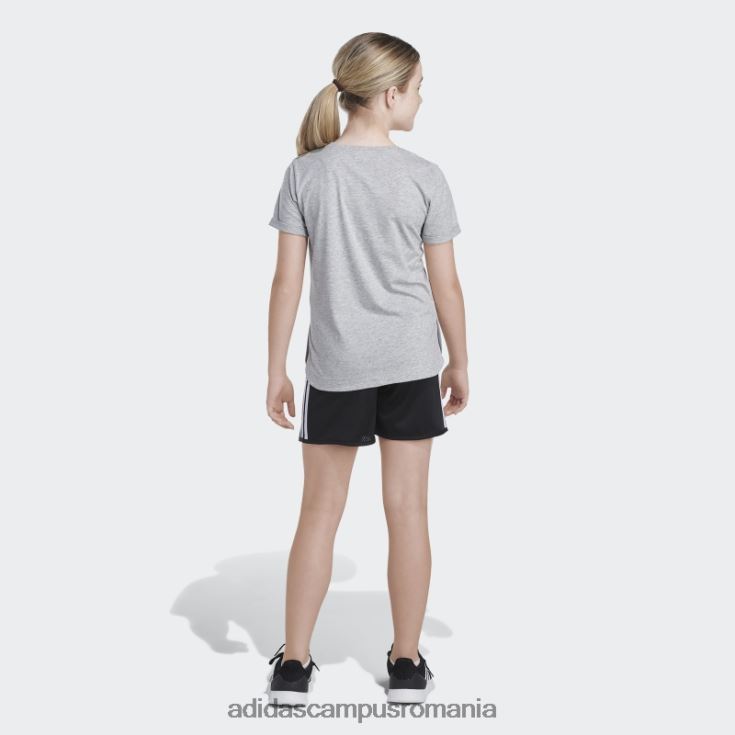 adidas campus romania tricou cu mânecă rulată, gri mediu copii gri mediu J266N225354