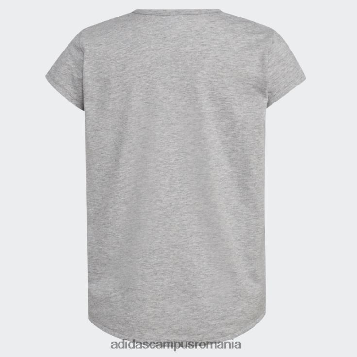 adidas campus romania tricou cu mânecă scurtă heather scoop gri mediu adidas copii gri mediu J266N225386