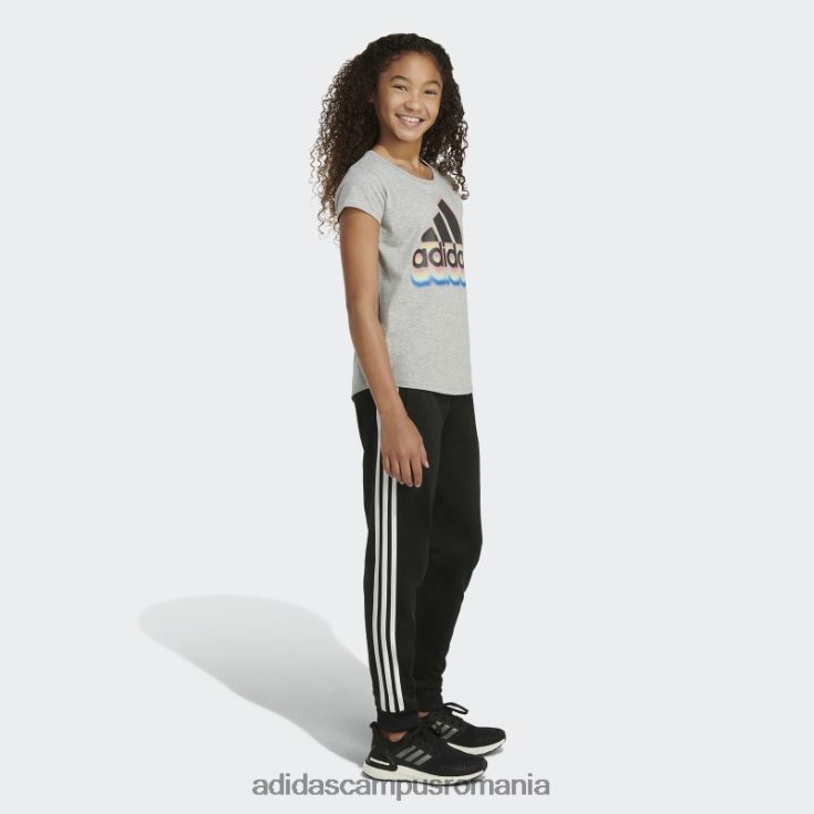adidas campus romania tricou cu mânecă scurtă heather scoop gri mediu adidas copii gri mediu J266N225386