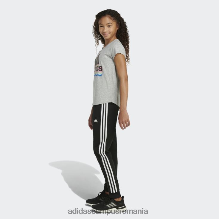 adidas campus romania tricou cu mânecă scurtă heather scoop gri mediu adidas copii gri mediu J266N225386