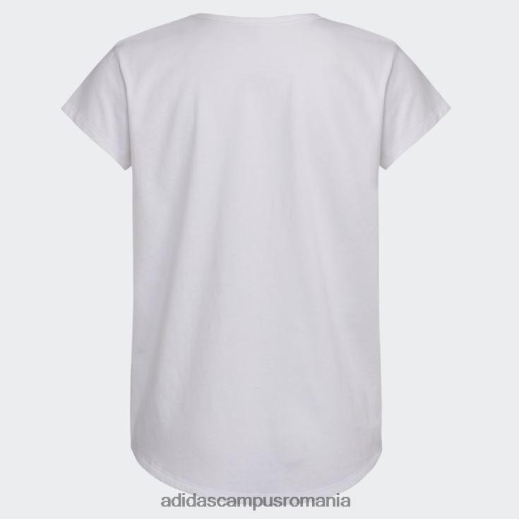 adidas campus romania tricou cu scoop alb copii alb J266N225409