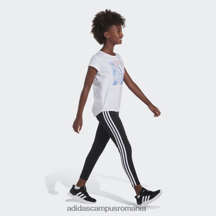adidas campus romania tricou cu scoop alb copii alb J266N225409