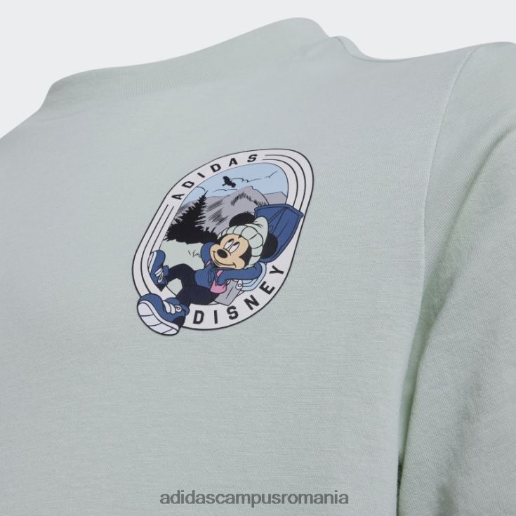adidas campus romania tricou disney mickey și prietenii verde fierbinte copii verde J266N225105
