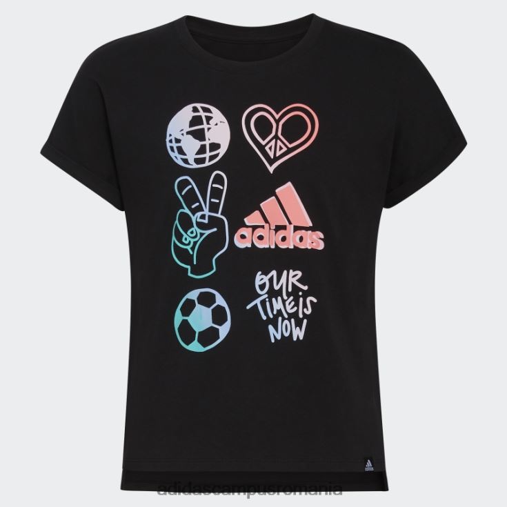 adidas campus romania tricou dolman talie 22 negru adidas copii negru J266N225380