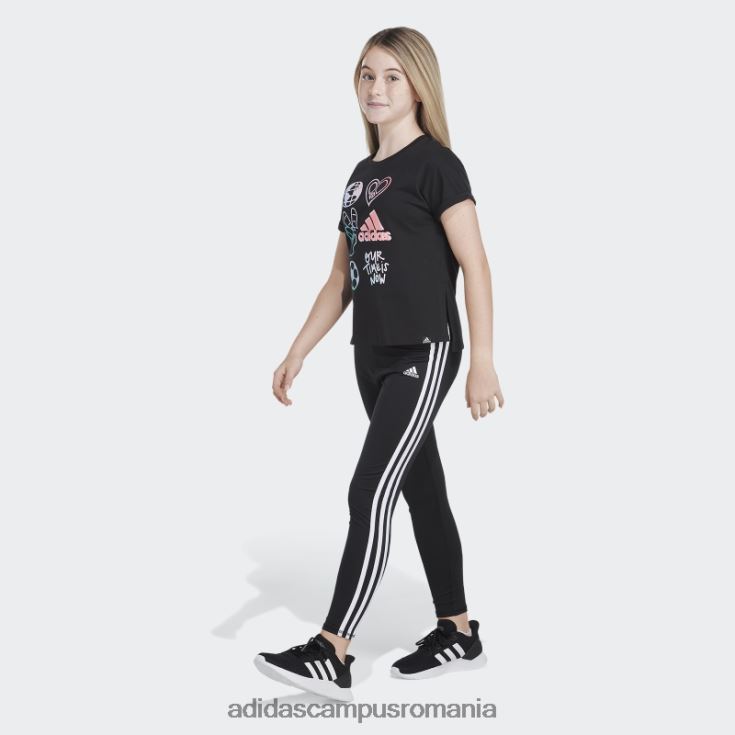 adidas campus romania tricou dolman talie 22 negru adidas copii negru J266N225380
