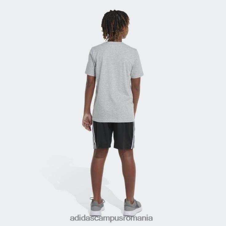 adidas campus romania tricou gri, cu logo-ul esențial, negru copii cenuşiu căpricat J266N224952