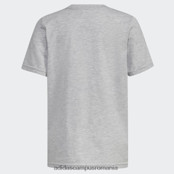 adidas campus romania tricou gri, cu logo-ul esențial, negru copii cenuşiu căpricat J266N224952