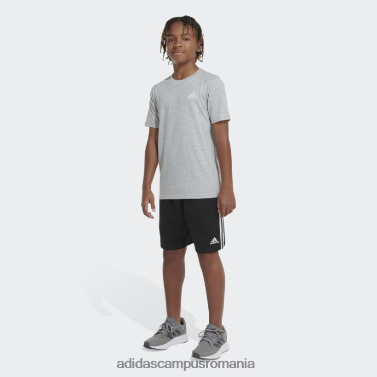 adidas campus romania tricou gri, cu logo-ul esențial, negru copii cenuşiu căpricat J266N224952