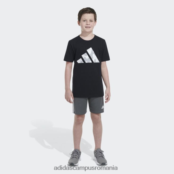 adidas campus romania tricou negru cu logo ss camo copii negru J266N224953
