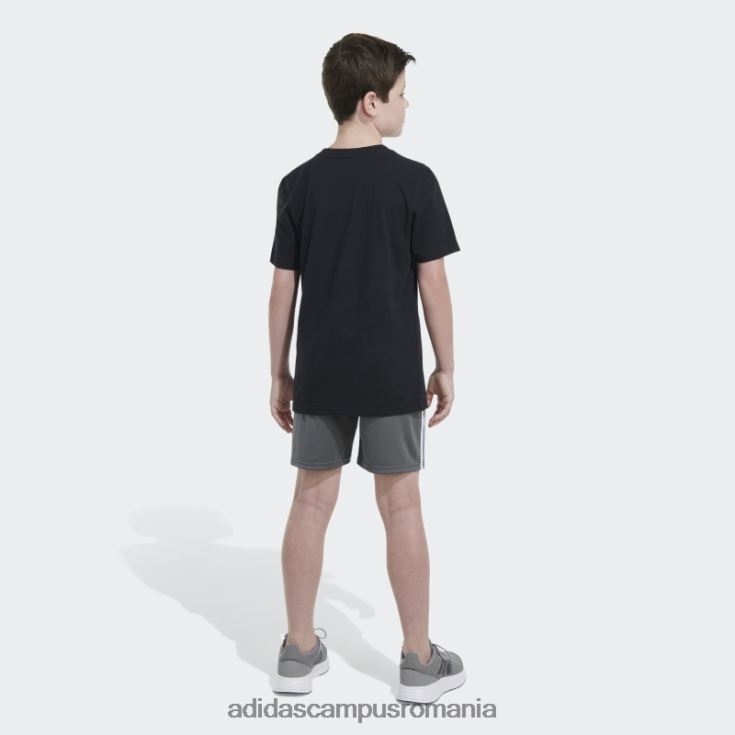adidas campus romania tricou negru cu logo ss camo copii negru J266N224953