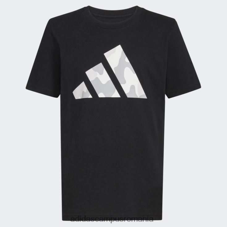 adidas campus romania tricou negru cu logo ss camo copii negru J266N224953