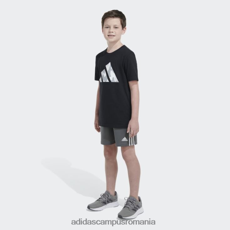 adidas campus romania tricou negru cu logo ss camo copii negru J266N224953