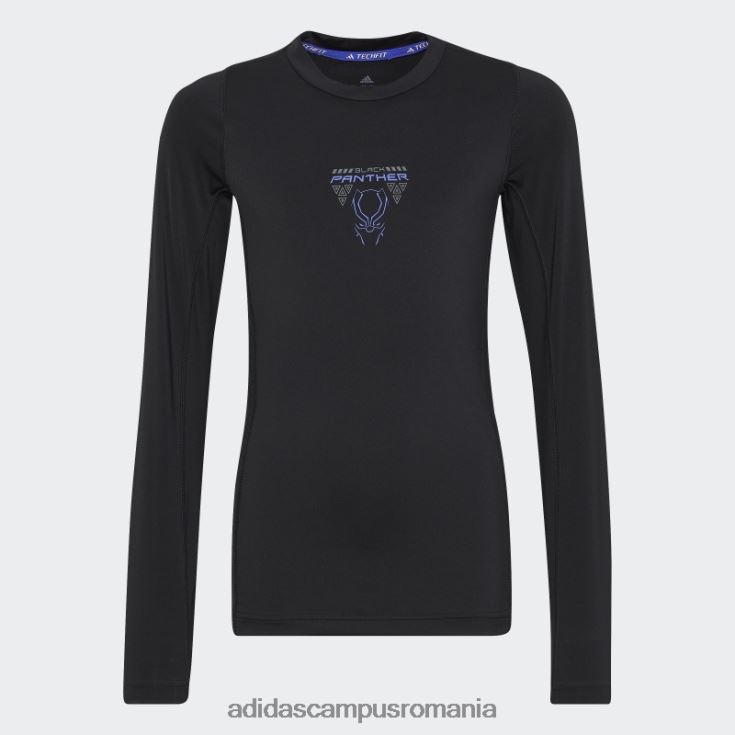 adidas campus romania tricou negru cu mânecă lungă marvel pantera neagră techfit copii cerneala neagra J266N224949