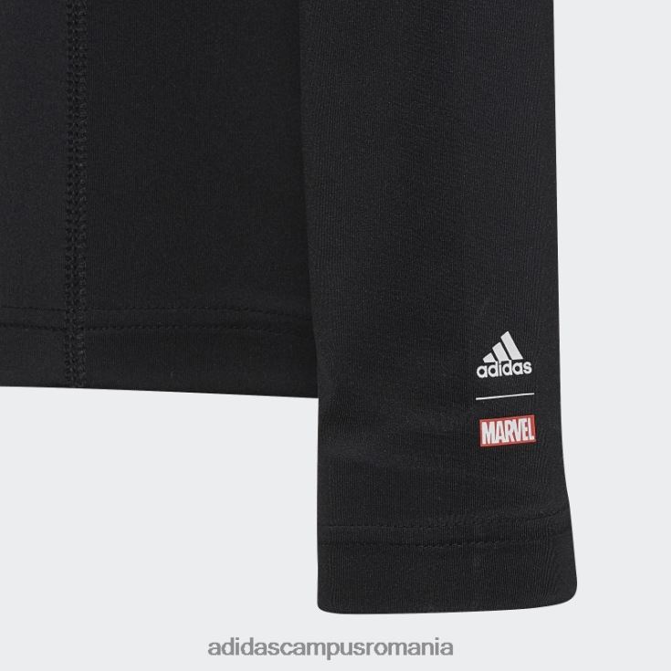 adidas campus romania tricou negru cu mânecă lungă marvel pantera neagră techfit copii cerneala neagra J266N224949