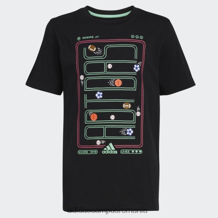 adidas campus romania tricou negru ss gaming23 adidas copii negru J266N224945