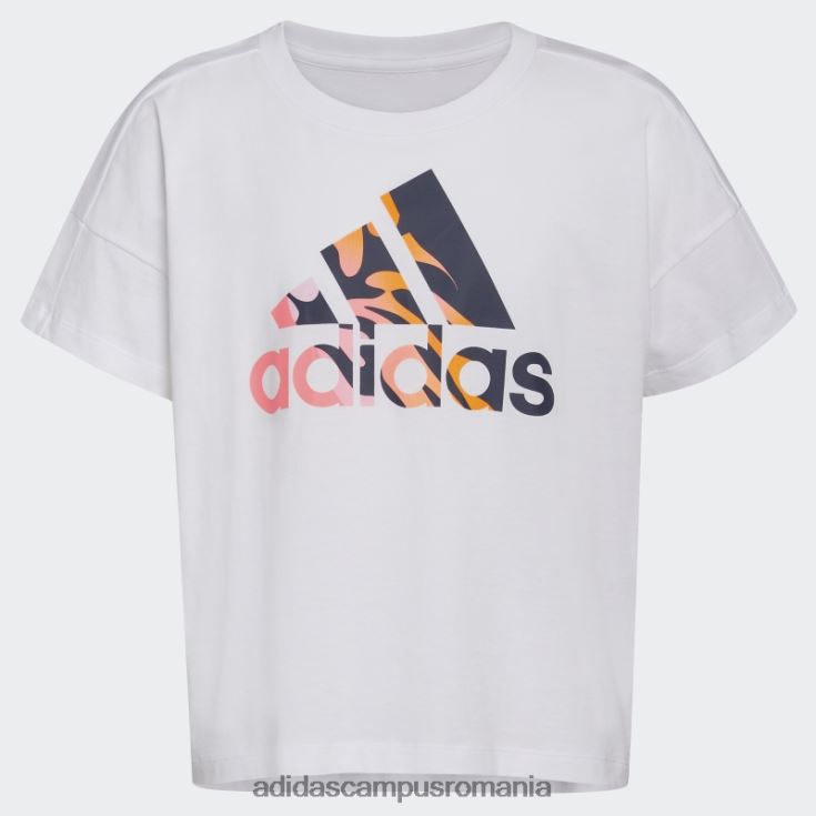 adidas campus romania tricou oversize alb copii alb J266N225358