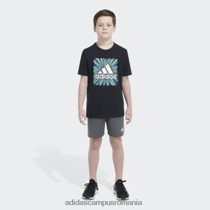 adidas campus romania tricou sport ss optimist negru copii negru J266N225046