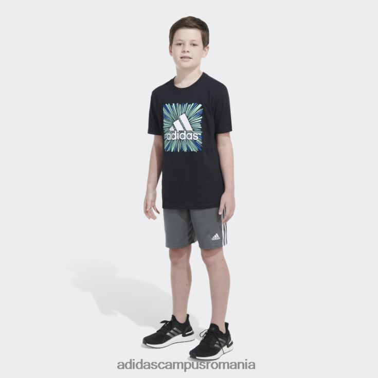 adidas campus romania tricou sport ss optimist negru copii negru J266N225046