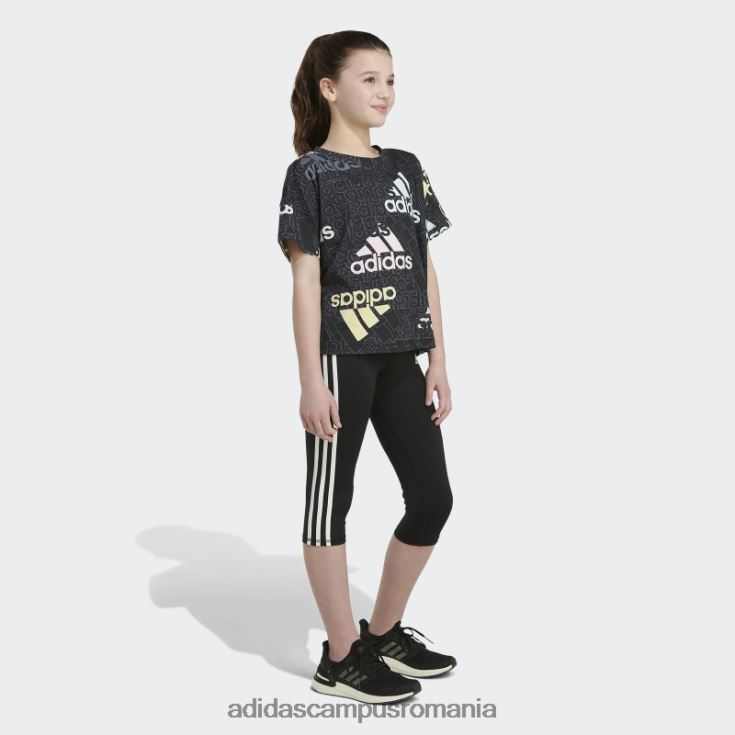 adidas campus romania tricou supradimensionat marca love cu mânecă scurtă negru adidas copii negru J266N225446