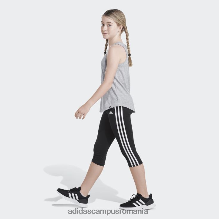 adidas campus romania maiou cu tiv curbat, de culoare gri mediu copii gri mediu J266N225367