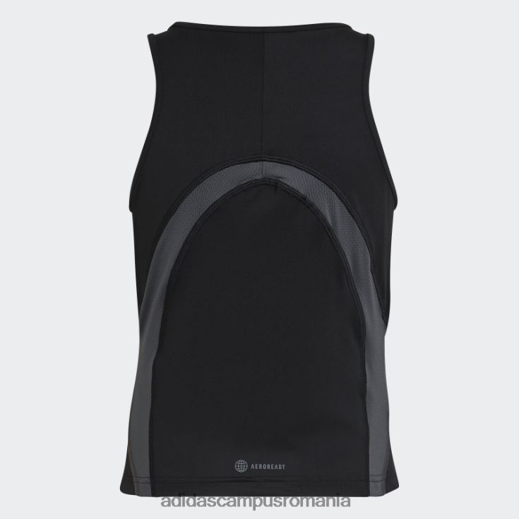 adidas campus romania maiou negru aeroready hiit copii negru/gri/argintiu J266N225379