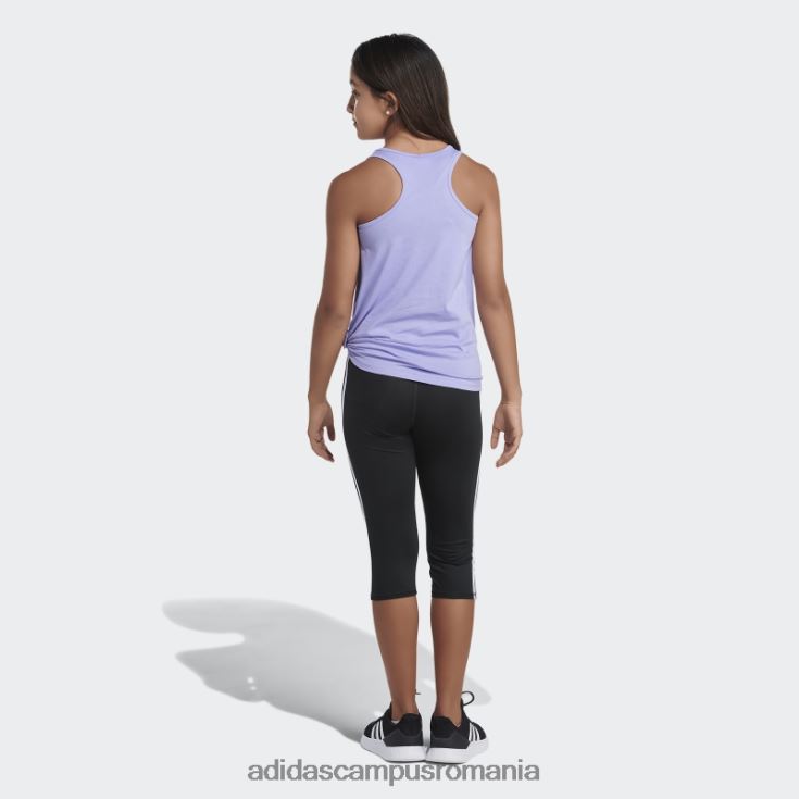 adidas campus romania top cu cravată în față violet deschis adidas copii violet deschis J266N225356