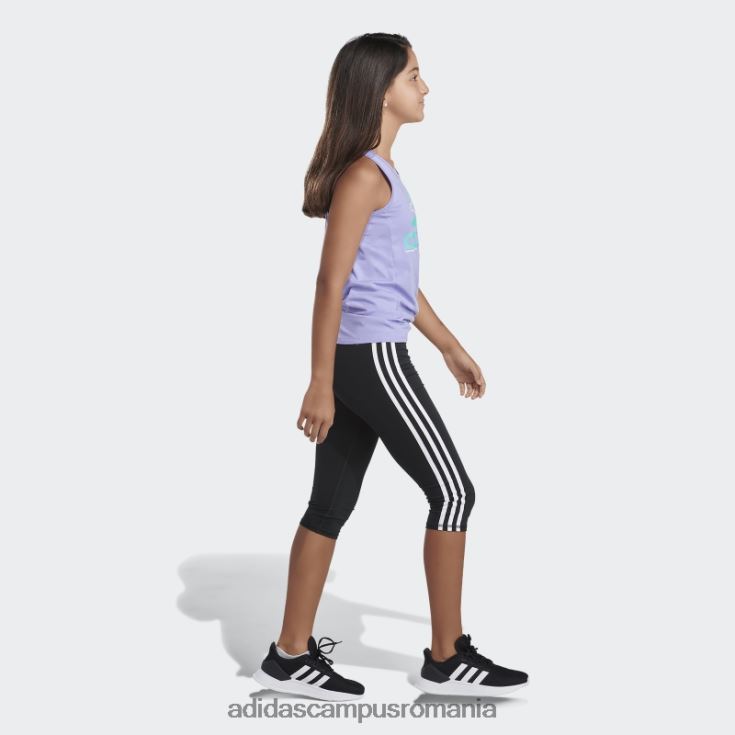 adidas campus romania top cu cravată în față violet deschis adidas copii violet deschis J266N225356