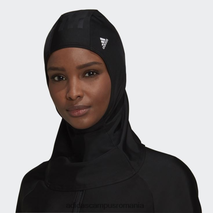 adidas campus romania hijab de înot negru cu 3 dungi femei alb negru J266N211015