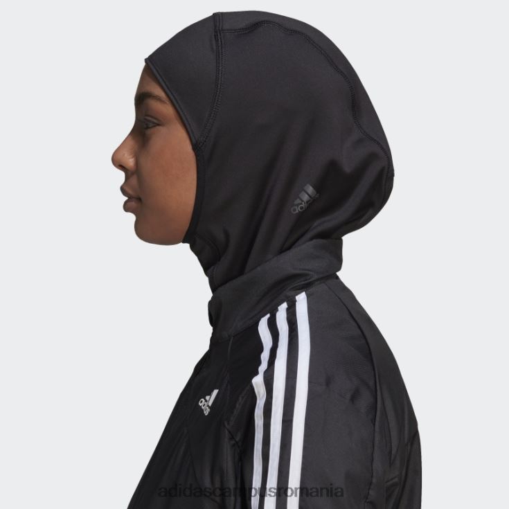 adidas campus romania rulați pictograme 3 dungi sport hijab negru femei negru J266N23277