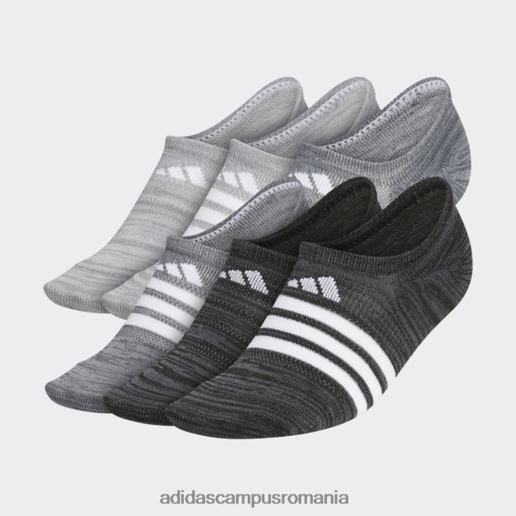 adidas campus romania ciorapi superlite super-no-show 6 perechi negri femei negru J266N224392
