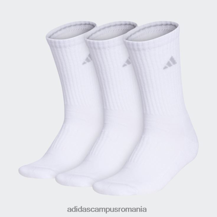 adidas campus romania șosete albe cu perne de echipaj 3 perechi femei alb/onix J266N224371