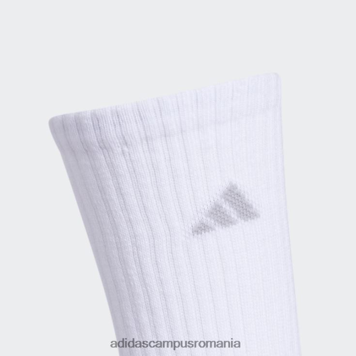 adidas campus romania șosete albe cu perne de echipaj 3 perechi femei alb/onix J266N224371