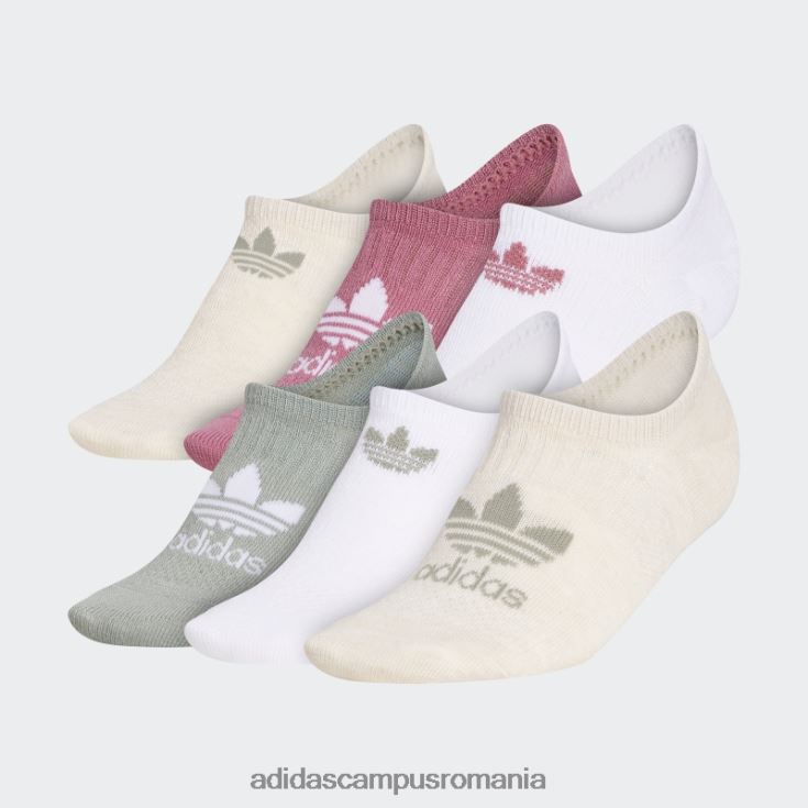 adidas campus romania șosete clasice superlite super-no-show 6 perechi adidas alb femei alb/argintiu/roz J266N224348