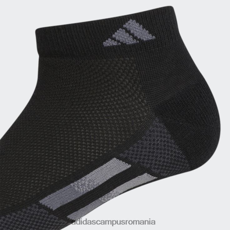 adidas campus romania șosete decoltate cu dungi superlite negre 3 perechi femei negru J266N224365